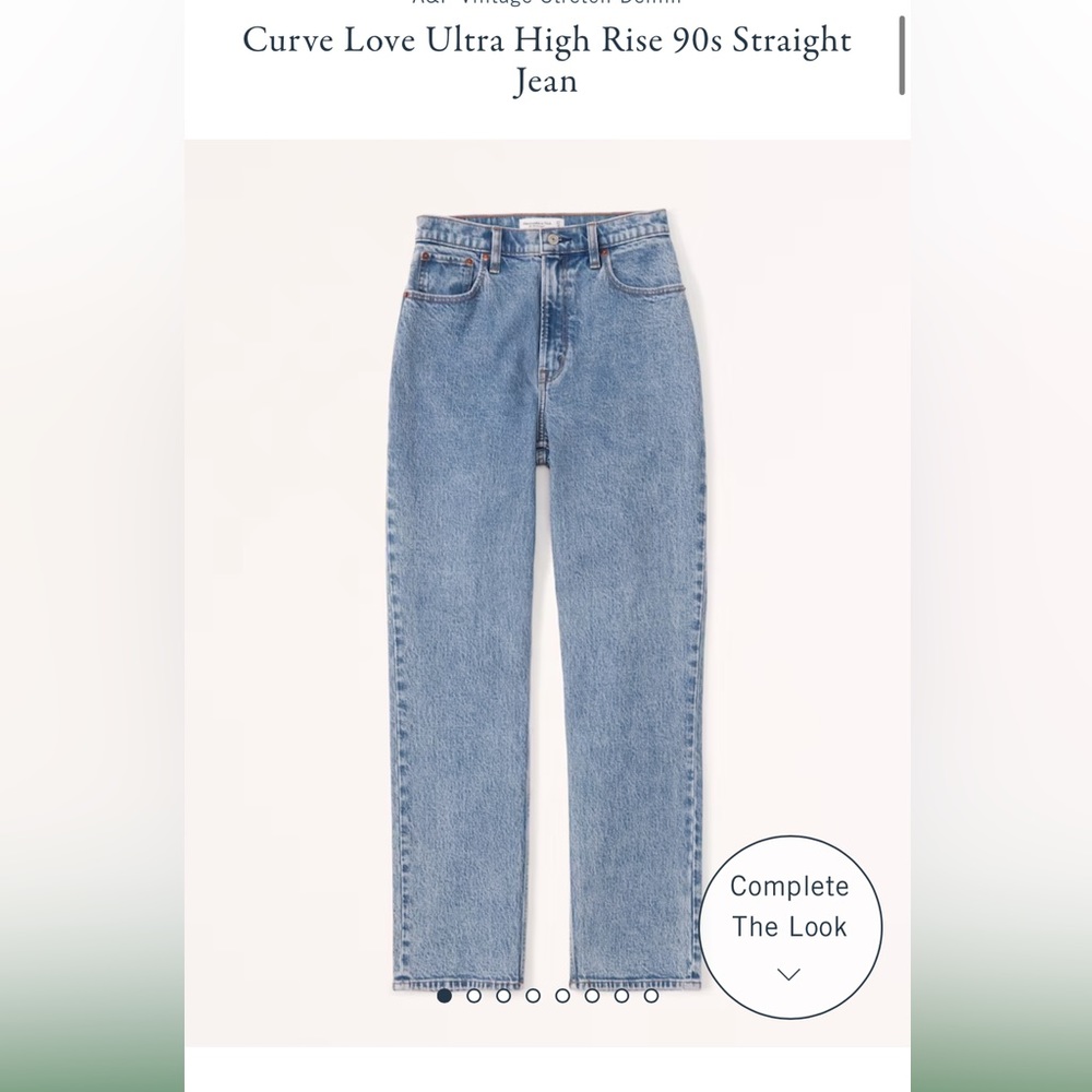 Abercrombie curve love straight jean 24 short